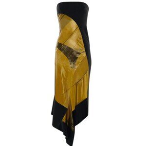 MUGLER Liquid Lurex Bustier Gown